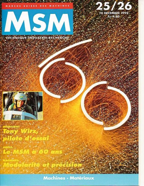 Le numéro spécial du soixantième anniversaire du MSM (décembre 1992).  (MSM)