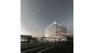 Die neue Krohne Konzernzentrale entsteht in Duisburg bis August 2016. (Bild: Krohne Messtechnik)