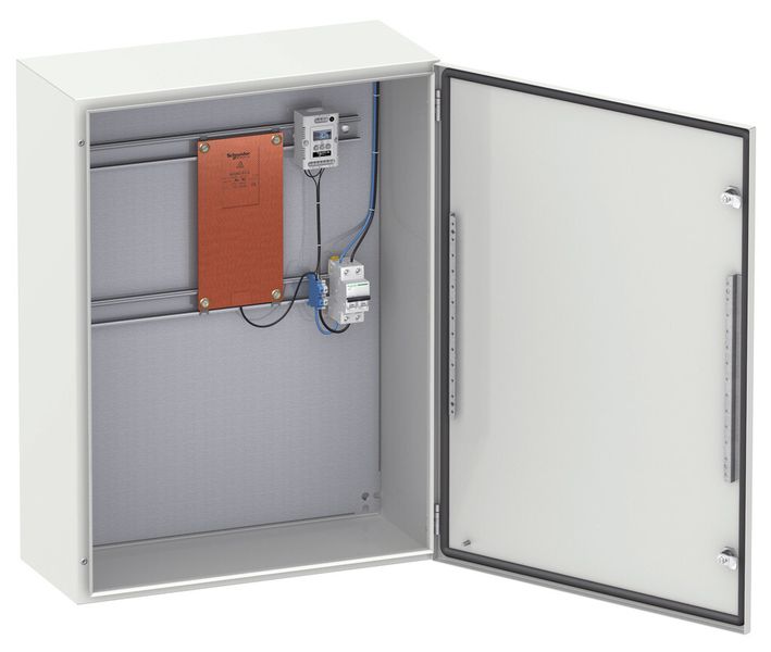 Als Komplettlösung wird die Reihe mit Zubehör wie Reihenklemmen, der Schaltschrankheizung Spacial CRS und dem Kabelführungssystem Flexi-Cable ergänzt. (Bild: Schneider Electric)