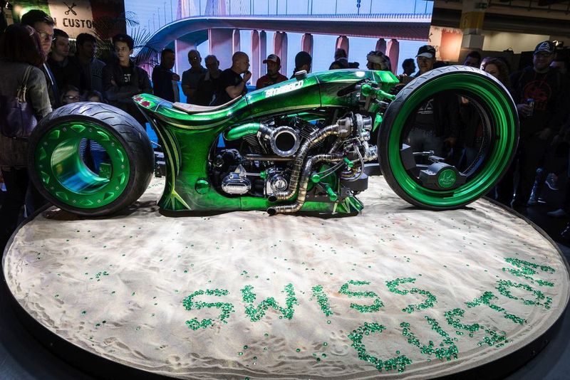 Europapremiere: das Gewinnerbike Arab Diamond. (MCH Messe Schweiz (Zuerich) AG)