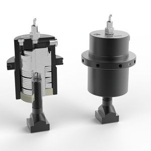 Die hydromechanischen Federspannzylinder (ZSF) von Jakob Antriebstechnik werden als robuste und zuverlässige Spannmittel für verschiedene Anwendungsbereiche in der Industrie beschrieben. (Bild:  Jakob)