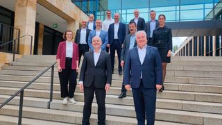 Das ist der frisch gebackene Vorstand des VDMA Software und Digitalisierung. Sebastian Betzin, zweiter von links, ist der neue Vorstand für die nächsten vier Jahre. (Bild: VDMA)