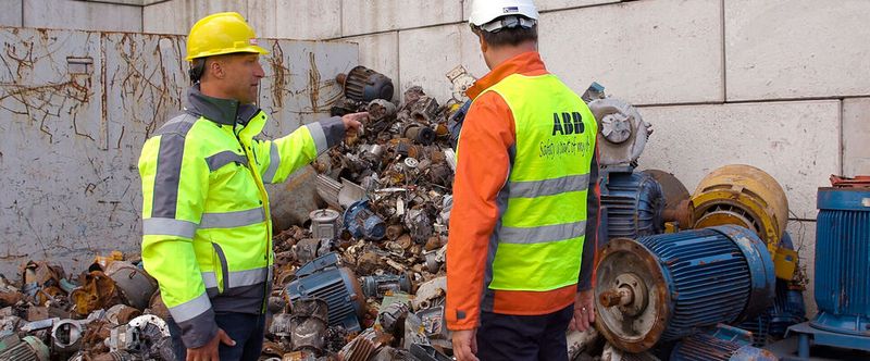 Um wertvolle Ressourcen zu schonen und Müll zu vermeiden, spielt eine funktionierende Kreislaufwirtschaft eine zentrale Rolle.(Bild:  ABB)