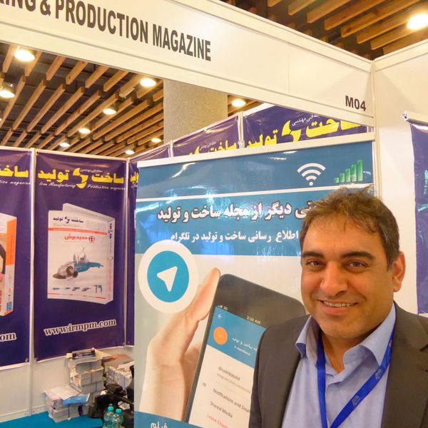 Mohammad Barzegari, ehemaliger Importeur chinesischer Maschinen in den Iran, und jetziger Herausgeber eines Fachmediums, warnt vor zu großen Erwartungen: Die iranische Industrie sei schwach. (Hans-Jürgen Kuntze)