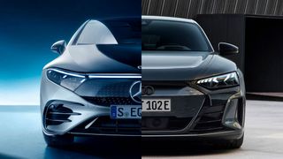 Sowohl Mercedes mit dem EQS (links) als auch Audi mit dem E-Tron GT (rechts) haben kürzlich ihre neuen Elektro-Aushängeschilder vorgestellt. (Bild: Mercedes/Audi, Montage: kfz-betrieb)