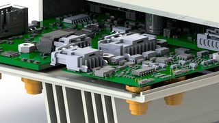 Wärmeleitfähiges EMV-Gehäuse für die Abschirmung elektromagnetischer Felder. (Barlog Plastics)