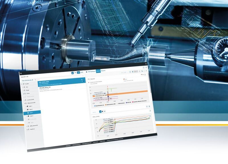 Mit Manage Mymachines stellt Siemens seine erste Mindsphere-Applikation für die Werkzeugmaschine vor. Siemens wird auf dem gesamten Ausstellungsgelände etwa 200 Werkzeugmaschinen mit Manage MyMachines an sein offenes IoT-Betriebssystem MindSphere an die Cloud anbinden. (Siemens)