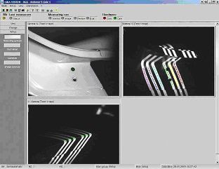 Zeitsparende Bildauswertung während der Bewegung mit Hem-Flange-Software. Bild: Isra Vision (Archiv: Vogel Business Media)