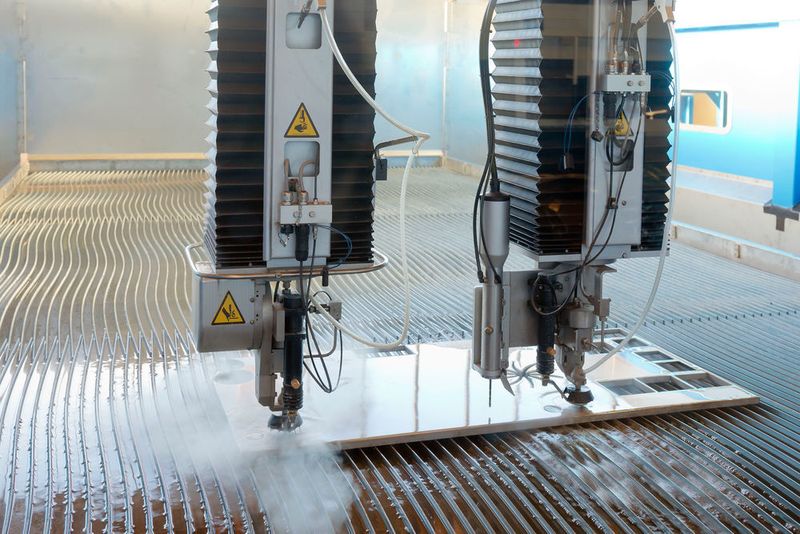 Bei Aktivierung der zweiten Schneideinheit soll sich die Wasserstrahlschneidmaschine von Water Jet Sweden auch schnell in ein effizientes Mehrfach-2D-Schneidwerkzeug verwandeln lassen. (Water Jet Sweden/Matt Roberts)