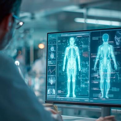 Der Einsatz von KI im Medtech-Bereich entlastet das Klinikpersonal und verbessert die Diagnostik. (Bild: HTEC/Midjourney / KI-generiert)