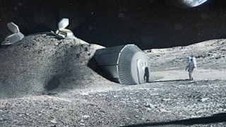 ESA und Foster + Partners untersuchen, ob sich eine Basis auf dem Mond aus dem 3D-Drucker mit Mondgestein herstellen lässt. (Bild: ESA/Foster + Partners)