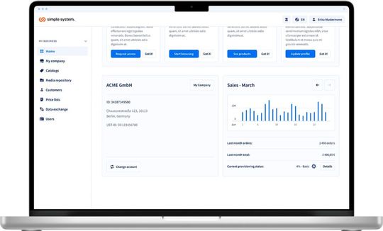 Mit seiner neuen Plattform bündelt Simple System ein Gesamtsortiment von 80 Millionen Artikeln führender Lieferanten. Beschaffungs- und Vertriebsprozesse lassen sich damit entscheidend vereinfachen und verkürzen.(Bild:  Simple System)