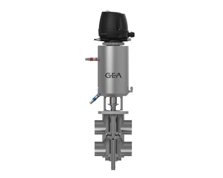 The leakage valve is available in the upright ‘LV’ version for typical valve matrices. (GEA)