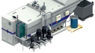 Nach Angaben von Vomat lassen sich mit dem neuen Unterdruckbandfilter Feinstpartikel von 10 bis 30 Mikrometer aus den Schmiermitteln filtern.  (Vomat)