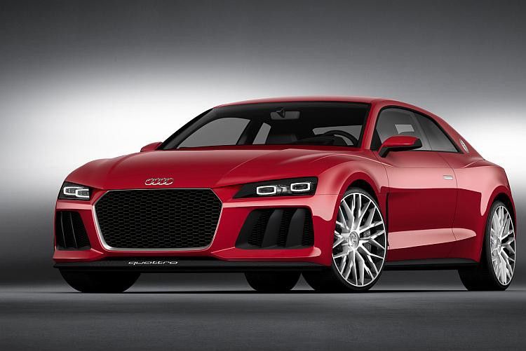 Auch die Designstudie Audi Quattro Concept ist mit den schicken Mini-Scheinwerfern in Lasertechnik ausgestattet. (Foto: Audi)