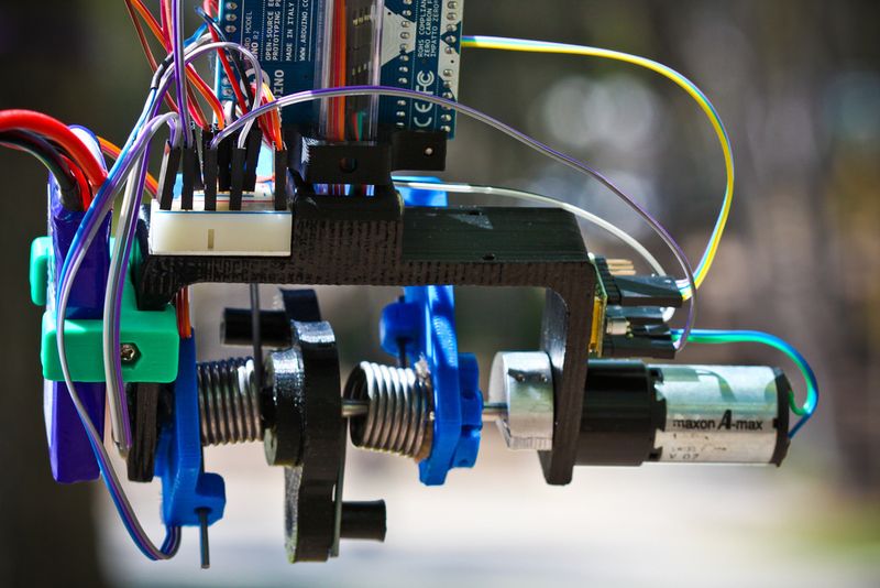 SkySweeper: Das Bild zeigt deutlich den Antrieb in Form eines maxon-Motors (Jacobs School of Engineering)