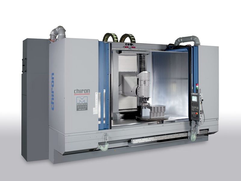 Mill 3000 mit Schwenkkopf für die Schwerzerspanung. (Bild: Chiron)