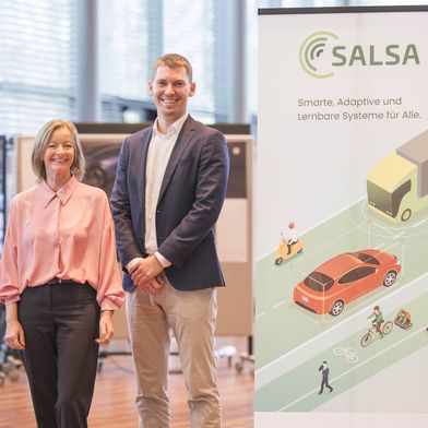 Dr. Andrea Elser von Valeo und Lars Gadermann vom Institut für Konstruktionstechnik und Technisches Design (IKTD) der Universität Stuttgart sind Projektleiter von Salsa. (Bild: SALSA Projektbüro)