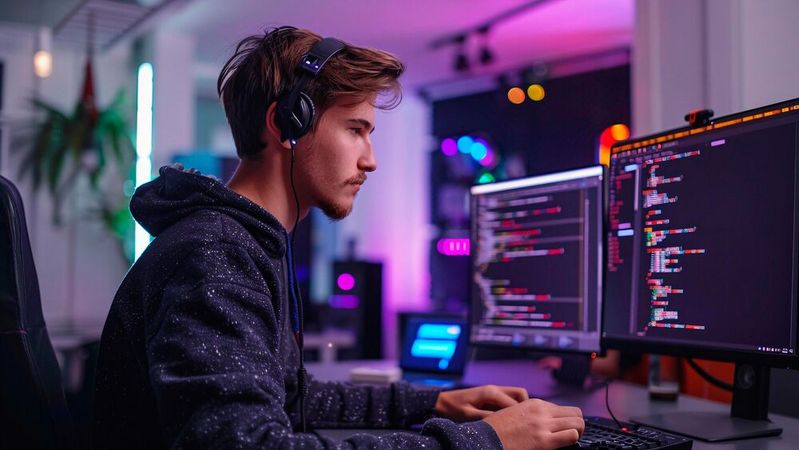 Dank KI-Tools können heute auch Laien zu Softwareentwicklern werden. Dennoch haben letztlich Informatikkenntnisse den größten Einfluss darauf, wie gut diese beim sogenannten Vibe Coding abschneiden. Aber auch auf generelle Schreibfähigkeiten kommt es an.(Bild:  frei lizenziert /  Pixabay)