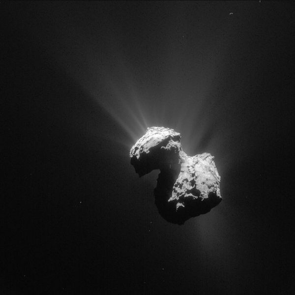 Im Kometen „Chury“ konnten Berner Forschende Methylchlorid nachweisen.  (© ESA/Rosetta/NavCam )