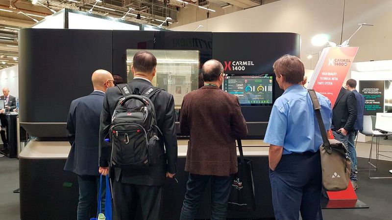 Xjet hat mit der Carmel 1400M seine Nano-Partikel-Jetting-Technologie jetzt auch für Metalle vorgestellt ... (Bild: D.Quitter / VCG)