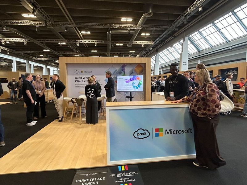 Eine Herstellerausstellung war ebenfalls Teil des Events, hier am Microsoft-Stand.  (Bild: Vogel IT-Medien)