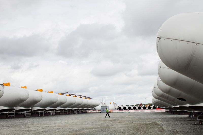 Naben vor dem Verladen. (Bild: Siemens)