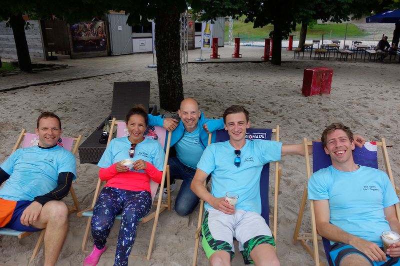 Das Team Die agilen Dirt Diggers, NetApp, ruht sich kurz aus. (Bild: IT-BUSINESS)