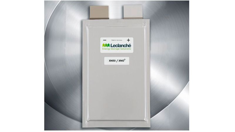 The new XN50 Li-ion battery cell from Leclanché uses Echion Technologie's niobium-based XNO anode materials.(Image: Leclanché)