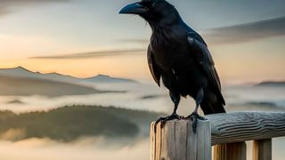 Raben suchten schon vor mehr als 30.000 Jahren die Nähe zu Menschen. (Symbolbild) (Bild: Taimoor - stock.adobe.com)