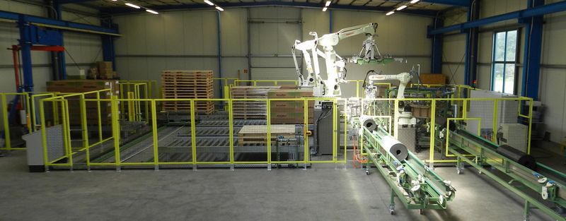 Die Gesamtanlage im Überblick. (Kawasaki Robot)