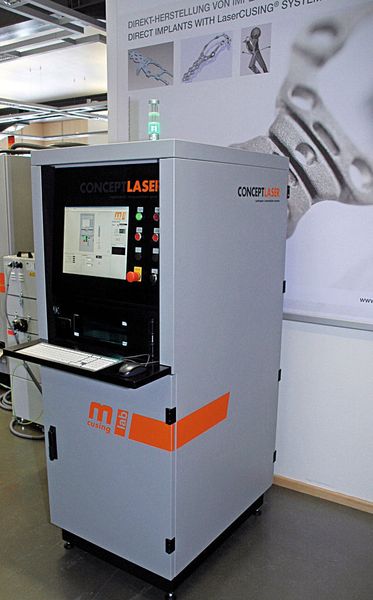 Die Anlage Mlab cusing für das Metall- Laserschmelzen ist besonders kompakt. Bild: Concept Laser (Archiv: Vogel Business Media)
