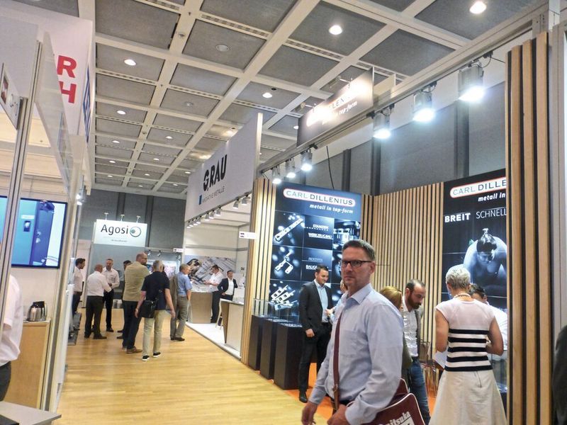 Imperssionen vom Messerundgang der Stanztec 2018 in Pforzheim. (Vogel/Finus)