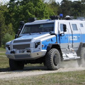 Der Polizeipanzer hat einen Wendekreis von 16,5 Metern.(Bild:  Rheinmetall)