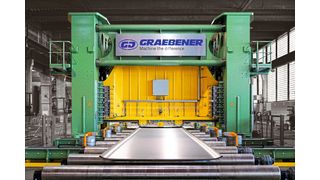 2-Seiten-Anbiegepresse von Graebener für das beidseitige Anbiegen im Taktverfahren. (Bild: Graebener)