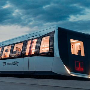 Die Magnetschwebebahn gilt leise und emissionsarme Alternative zum straßengebundenen Verkehr – allerdings bei entsprechend hohen Kosten.(Bild:  Firmengruppe Max Bögl)