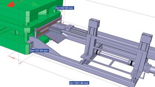 Beispielhaft für eine ZIM-gestützte Entwicklung ist ein neuartiges Verfahren von Mühlhoff & Schulze zur automatisierten Entnahme ölbeschichteter Teile aus Stanzautomaten. (Bild: Mühlhoff & Schulze)