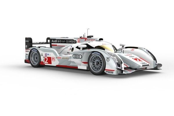 Der neue Audi R18 e-tron quattro: für die Rennsaison 2013 wurde der Rennbolide mit Hybridantrieb gründlich überarbeitet (Bild: Audi Motorsport)
