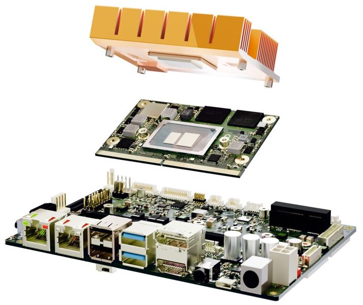 SMARC-Module: serienreif mit anwendungsspezifischen Carriern und Kühllösungen ausgestattet und sofort einsatzbereit. (Bild: Congatec)