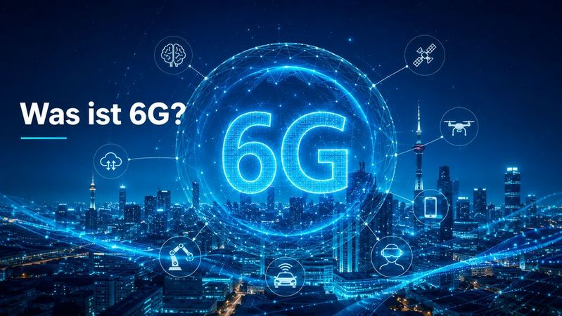 6G ist die sechste Mobilfunkgeneration und Nachfolger von 5G. Sie wird die Leistungsfähigkeit der mobilen Kommunikation weiter steigern.(Bild:  ChatGPT / KI-generiert)