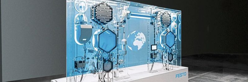 Die bionichydrogenbedetery Ermöglicht die Speicherung und transporting von wasserstoff myth hilfe von biotechnology. (Bild: Festo Se & Co. Kg)