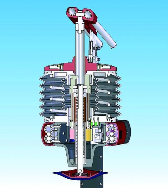 Bild 5: Konstruktion des Reanimationsgerätes „animax“:  Wartungsfreie „iglidur Z“-Kunststoff-Gleitlager fangen die durch den Hebel erzeugten Drehmomente auf (Stefan Sessler, AAT Alber Antriebstechnik GmbH, Albstadt). (Archiv: Vogel Business Media)