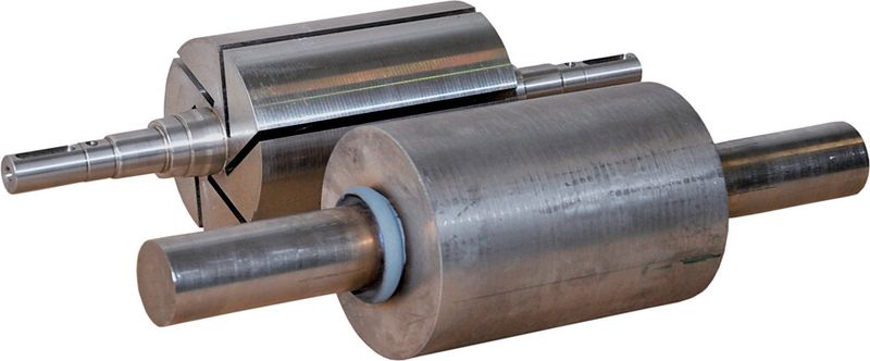 Aus einem reibgeschweissten Rohling entsteht eine Welle für Kompressoren. (Bild: Klaus Raiser GmbH)