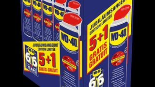 Fünf zahlen und sechs bekommen: das aktuelle Jubiläumsangebot von WD-40. (Wd 40)