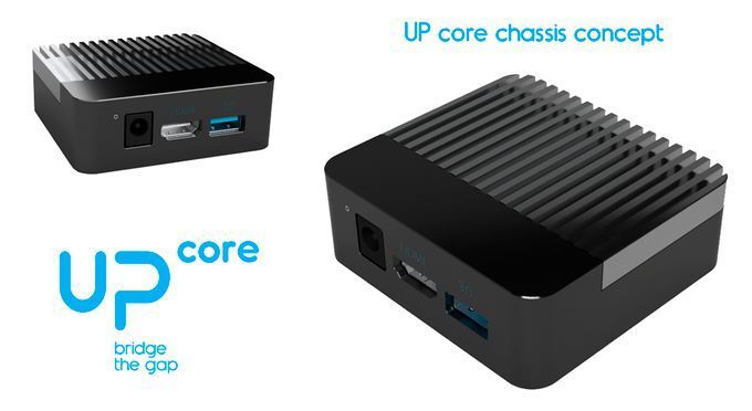 Up-Core-Gehäuse: zwei Varianten sollen erhältlich sein. (up-board.org)