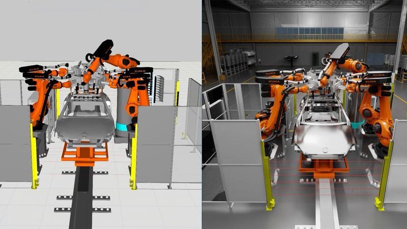 FactoryLens integriert die Nvidia -Omniverse-Bibliotheken und OpenUSD in die Simulationsplattform von Visual Components und hilft Fertigungsunternehmen dabei, ihre bestehenden Fabriklayouts in physikalisch realistische digitale Zwillinge zu verwandeln.(Bild:  Visual Components)