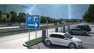 Schutz auch bei Gewitter: Ladeeinrichtungen müssen bei jedem Wetter sicher und zuverlässig funktionieren.  (Phoenix Contact)