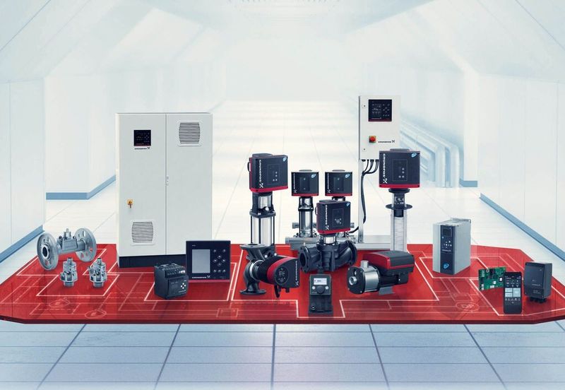 Bei iSolutions geht es um die Verschmelzung selbst entwickelter und gefertigter Komponenten zu einem intelligenten Hybridsystem, das sich den Anforderungen unterschiedlicher Applikationen anpasst. (Bild: Grundfos)