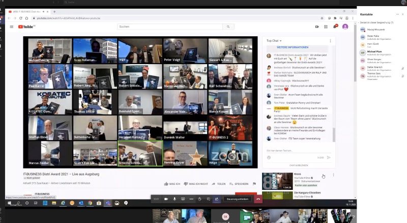 Hat richtig Spaß gemacht! Glückwunsch an alle und Danke auch an die tollen Kommentare auf YouTube. (IT-BUSINESS)