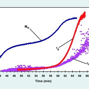 2		Massen- und Größenverteilung der im Eclipse-System aufgetrennten Aggregate aus Prionen-Proteinen.